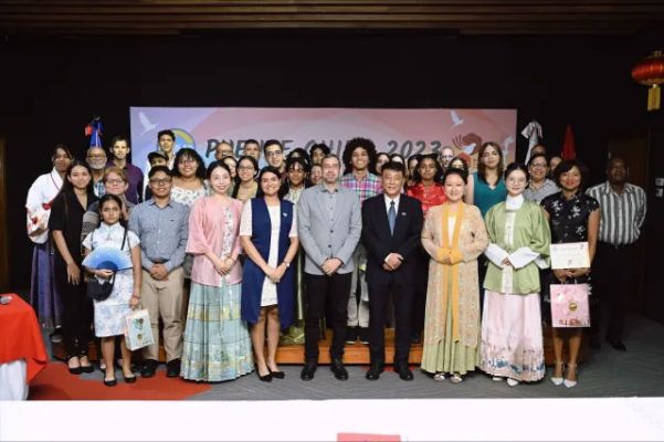 Estudiantes universitarios y de secundaria se destacan en la competencia de mandarín “puente chino” 2023